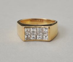 Oscar Heyman gold and diamond ring