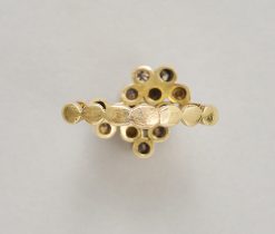 gouden ring met diamant - Afbeelding 3