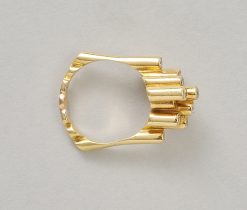 gouden ring met diamant - Afbeelding 4