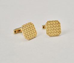 gold tiffany cufflinks
