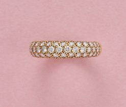 Cartier gold and diamond mimi ring