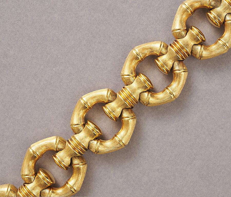 gouden bamboe armband - Afbeelding 3