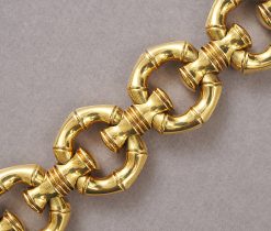 gold bamboo bracelet