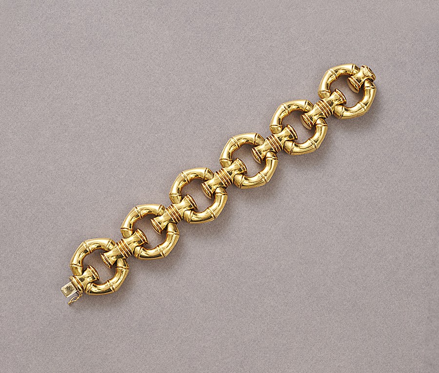 gouden bamboe armband - Afbeelding 2