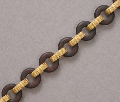 gouden en houten armband - Afbeelding 3
