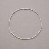 Een 18-karaats witgouden tennis collier bezet met 130 briljant geslepen diamanten (130 x 0.1 crt en in totaal 13 crt G, Si) in een vier poots chaton setting, modern. gewicht: 23 g lengte: 42 cm breedte: 2.5 mm hoogte: 2.5 mm