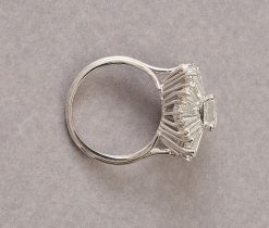 platinum and diamond Ballerina ring