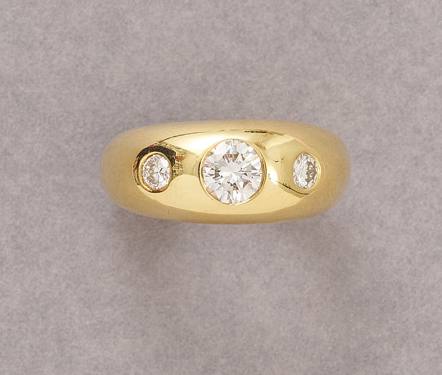 cartier three stone ring