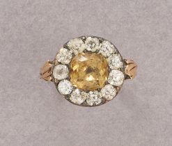 gouden paste cluster ring