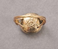 gold paste cluster ring - Image 3
